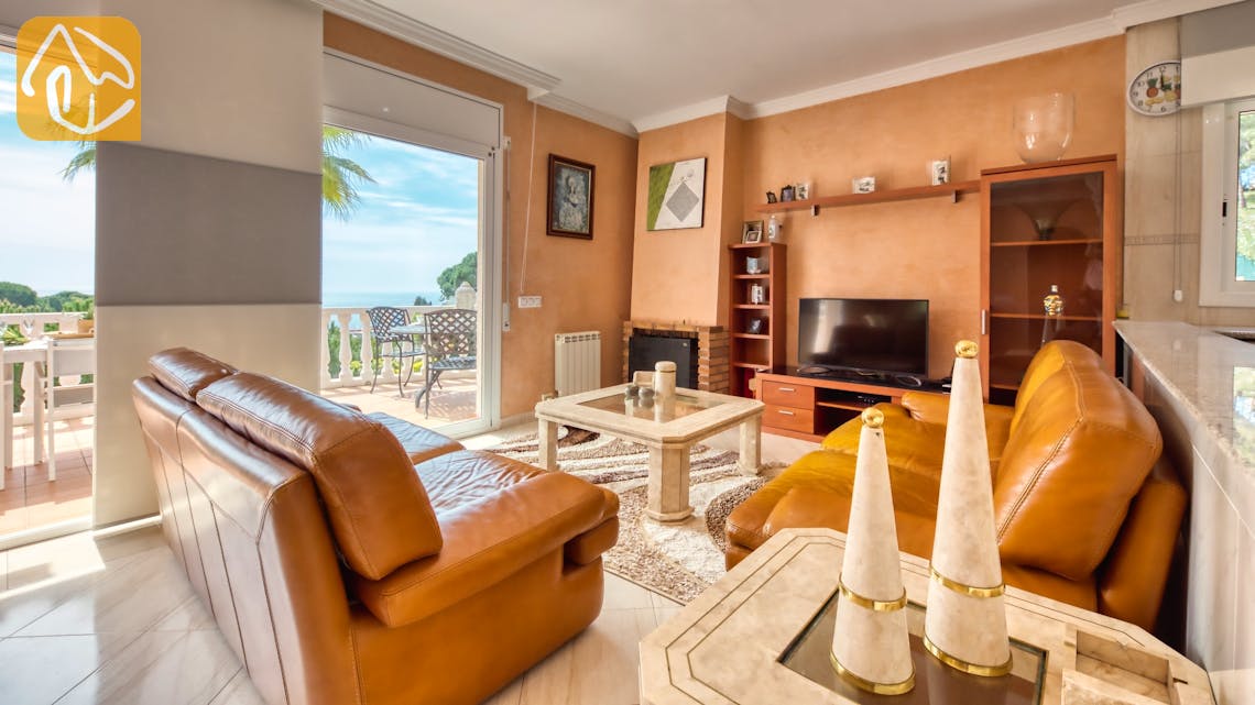Ferienhäuser Costa Brava Spanien - Villa Estrella - Wohnbereich