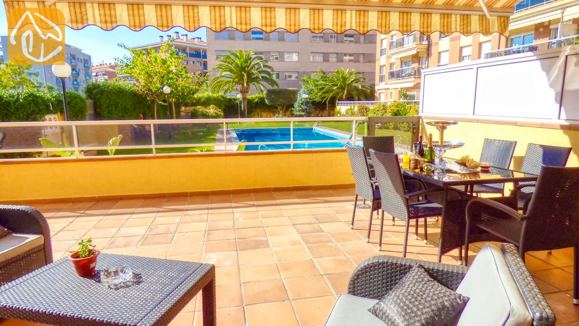 Ferienhäuser Costa Brava Spanien - Apartment Silvana - Terrasse