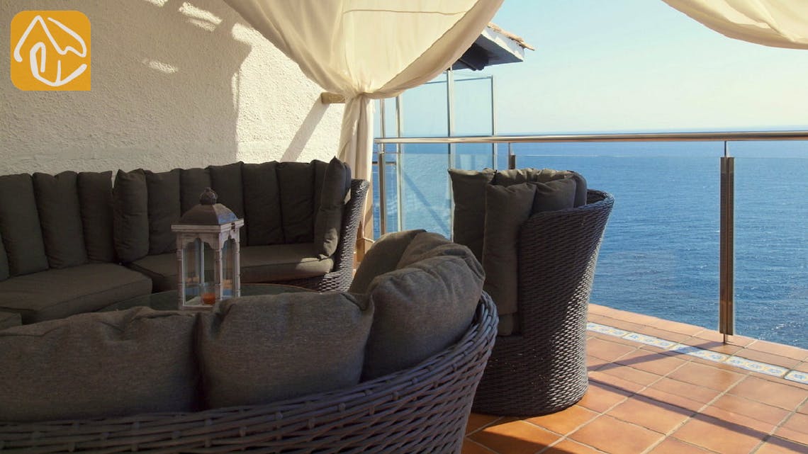 Ferienhäuser Costa Brava Spanien - Villa Infinity - Sitzecke