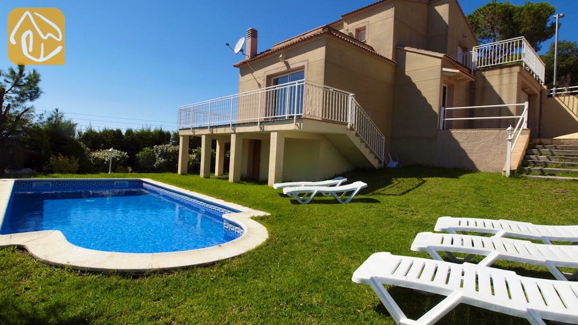Ferienhäuser Costa Brava Spanien - Villa La Luna - Villa Außenbereich