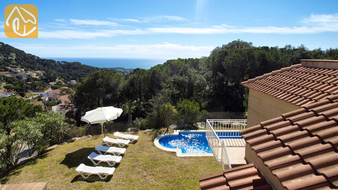Ferienhäuser Costa Brava Spanien - Villa La Luna - Villa Außenbereich