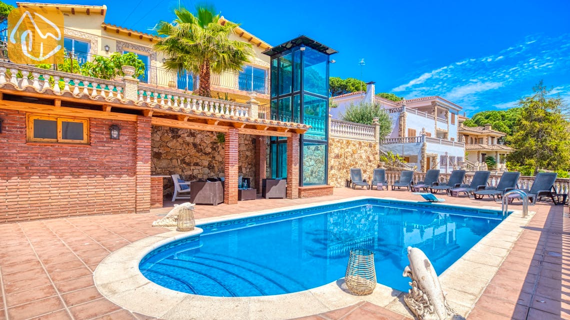 Ferienhäuser Costa Brava Spanien - Villa Dolce Vita - Villa Außenbereich