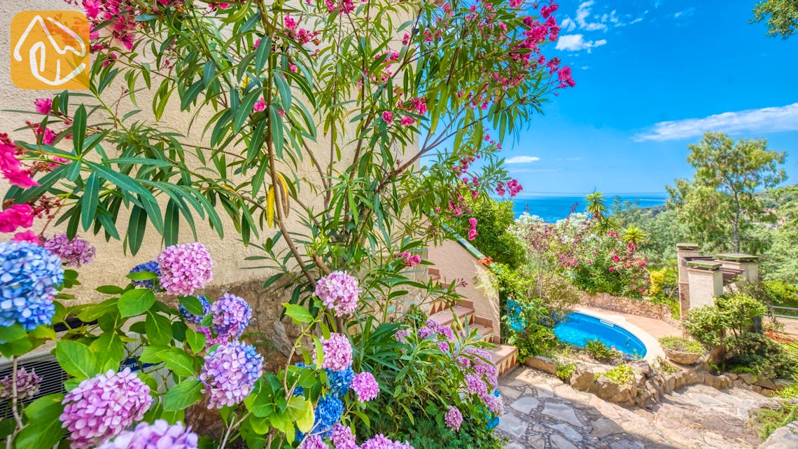Ferienhäuser Costa Brava Spanien - Villa Cleo - Garten