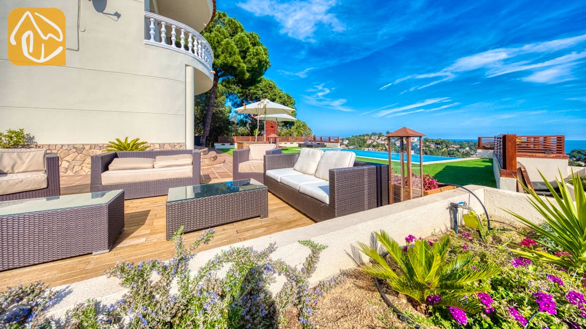 Ferienhäuser Costa Brava Spanien - Villa Chanel - Sitzecke