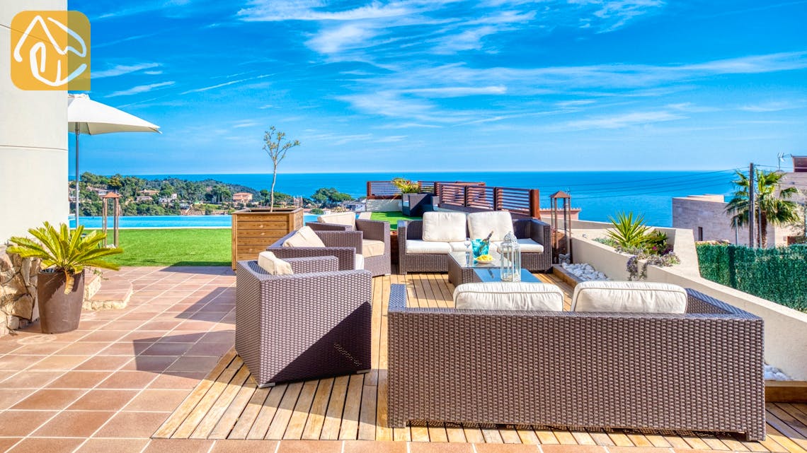 Ferienhäuser Costa Brava Spanien - Villa Chanel - Sitzecke