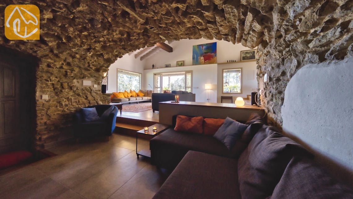 Vakantiehuizen Costa Brava Countryside Spanje - Villa Racoon - Lounge gedeelte