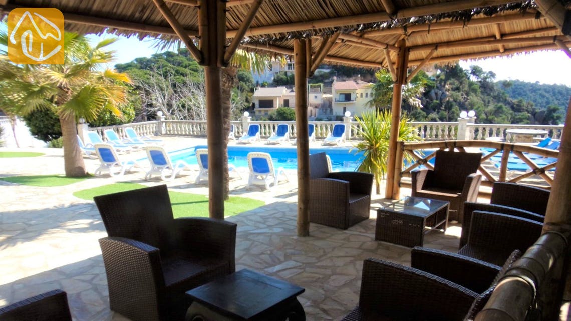 Casas de vacaciones Costa Brava España - Villa Tropical - Terraza