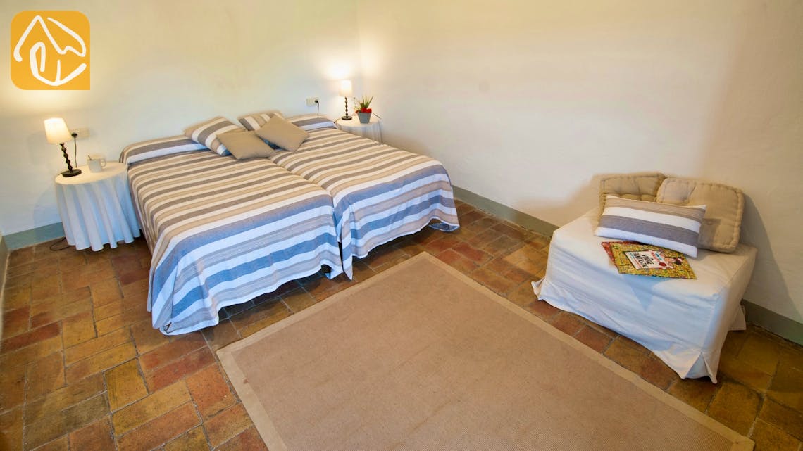 Ferienhäuser Costa Brava Countryside Spanien - Can Amarillo - Schlafzimmer