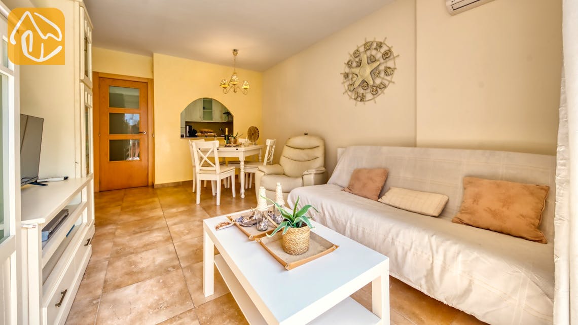 Ferienhäuser Costa Brava Spanien - Apartment Kerstina - Wohnbereich