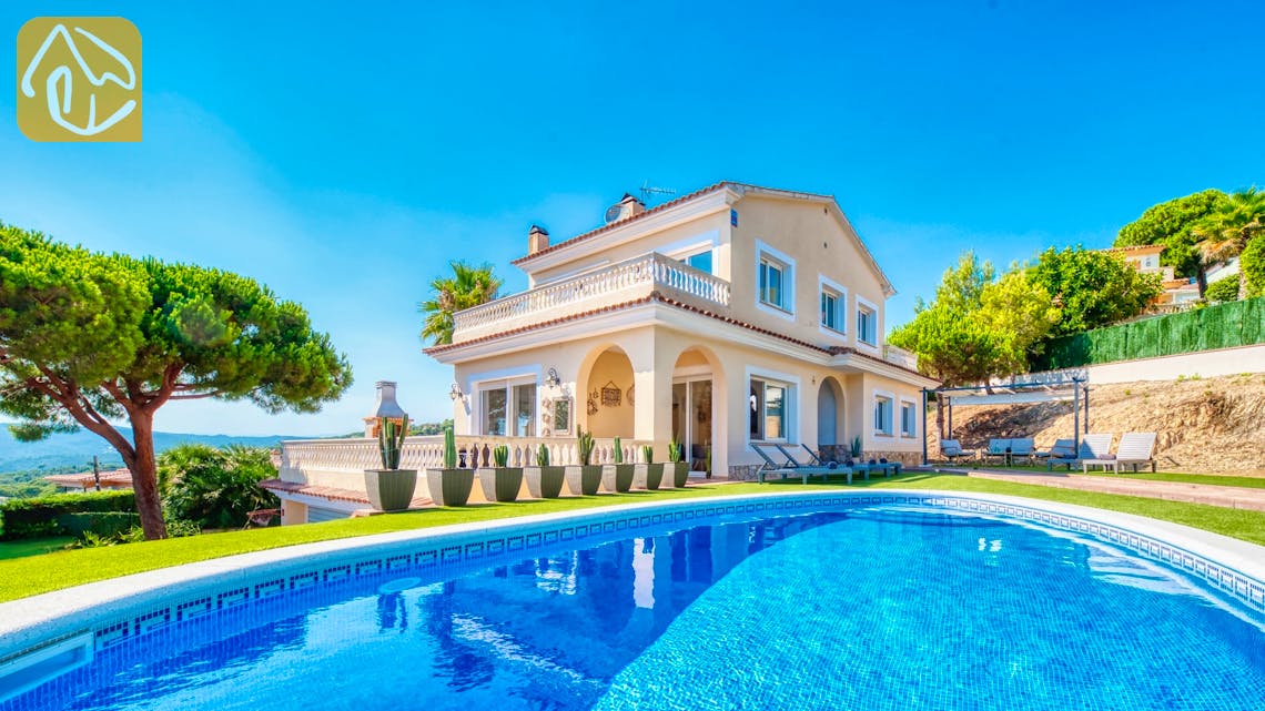 Ferienhäuser Costa Brava Spanien - Villa Ibiza - Villa Außenbereich