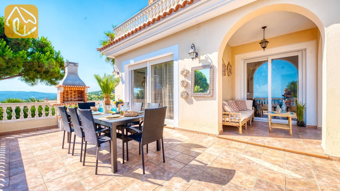 Ferienhäuser Costa Brava Spanien - Villa Ibiza - Terrasse