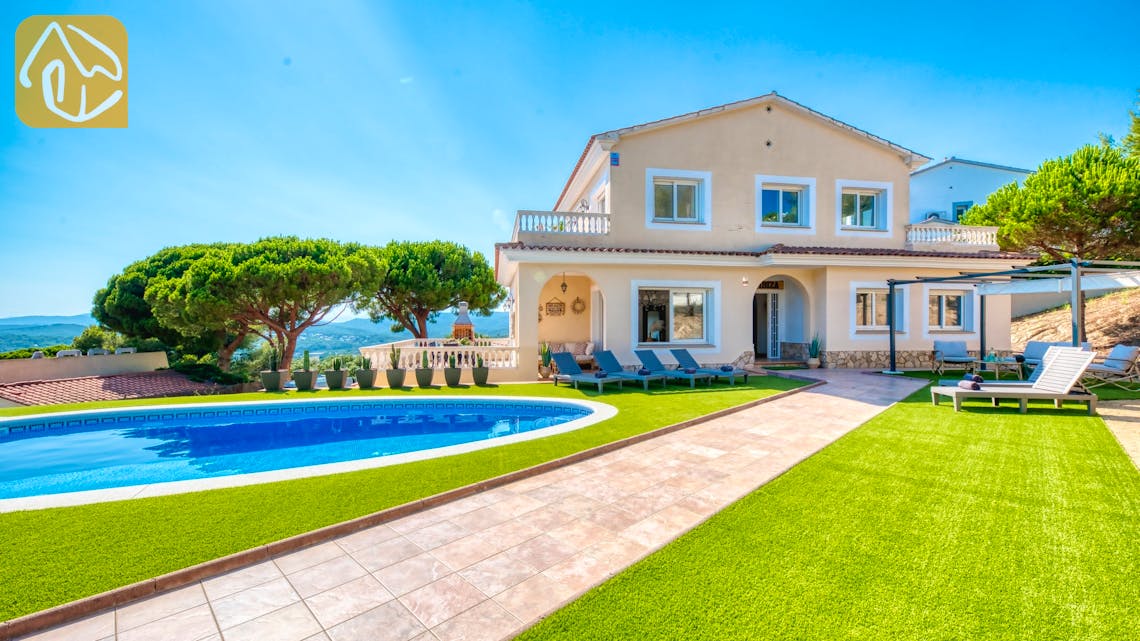 Ferienhäuser Costa Brava Spanien - Villa Ibiza - Villa Außenbereich