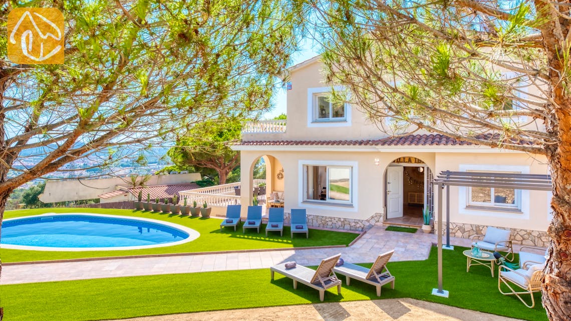 Ferienhäuser Costa Brava Spanien - Villa Ibiza - Villa Außenbereich